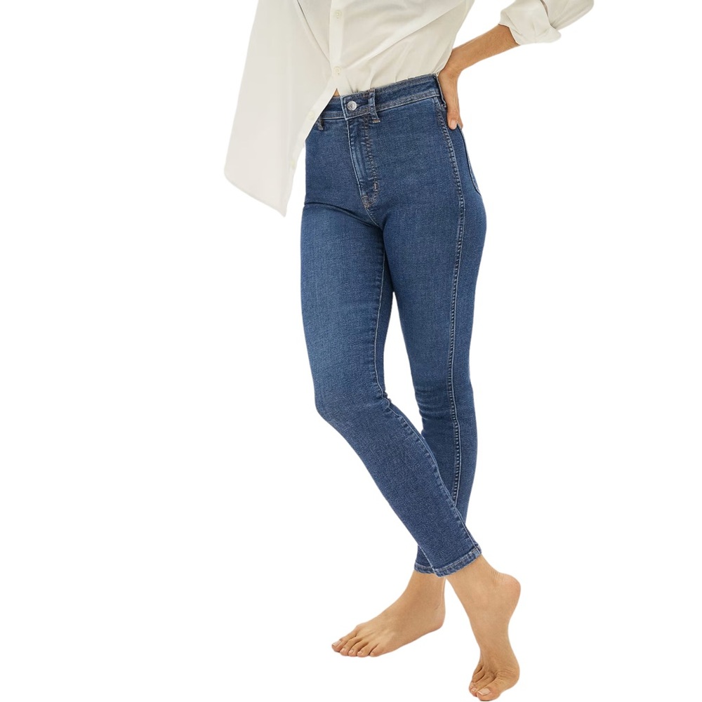 NWT Everlane The Way-High® Clean Front Skinny Jean Vintage Blue Women's …